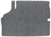 1971 - 1972 Chevelle Trunk Mat, Original Style Vinyl / Rubber with Gray Herringbone Pattern