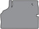 1971 - 1972 Chevelle Trunk Mat, Original Style Vinyl / Rubber with Gray Herringbone Pattern, Angle 3