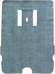 1968 - 1972 Nova Trunk Mat, Original Style Vinyl / Rubber with Aqua Herringbone Pattern