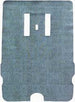 1968 - 1972 Nova Trunk Mat, Original Style Vinyl / Rubber with Aqua Herringbone Pattern