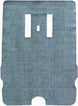 1968 - 1972 Nova Trunk Mat, Original Style Vinyl / Rubber with Aqua Herringbone Pattern