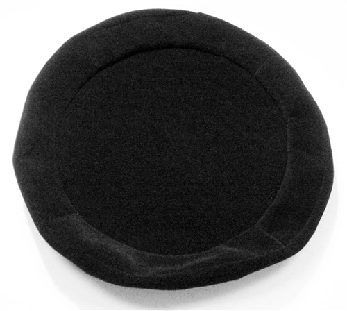 Custom Fitted Spare Tire Cover in Black Felt