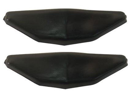 1969 - 1972 Roof Rail Weather Strip Channel Corner Connector Black Plastic Insert Trim Window Guides ( PAIR )