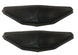 1969 - 1972 Roof Rail Weather Strip Channel Corner Connector Black Plastic Insert Trim Window Guides ( PAIR )