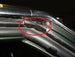 1969 - 1972 Roof Rail Weather Strip Channel Corner Connector Black Plastic Insert Trim Window Guides ( PAIR ), Angle 3