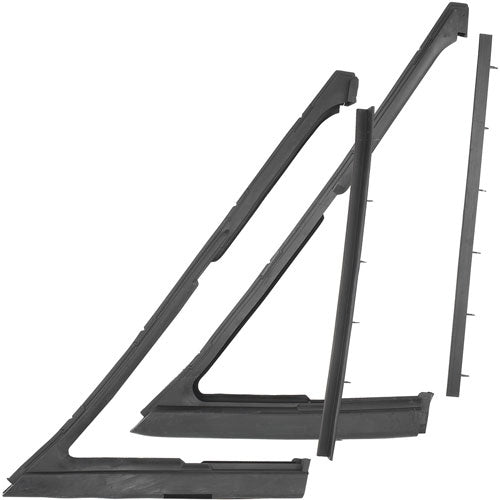 1968 Chevelle Vent Window Frame Rubber Seals, 2 Door Hardtop and Convertible, 4 Piece Set