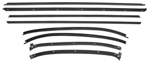 1969 Chevelle Hardtop Coupe Window Felt Kit Inner and Outer OE Style, 8 Piece Set