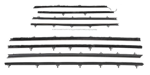 1966 - 1967 Chevelle Windowfelts, Convertible, 8 Piece Kit, Authentic OE Style