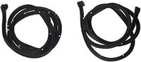 1969 - 1972 Chevelle Lower Door Rubber Weatherstrips, Pair