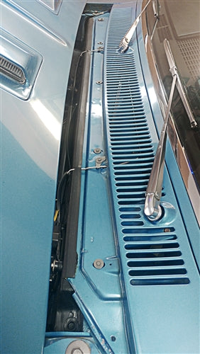 1964 - 1967 Chevelle Hood to Cowl Rubber Seal, Angle 2