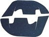 1968 - 1972 Chevelle Inner Fender A Arm Flaps Seals, With Plastic Inner Fenders, Pair