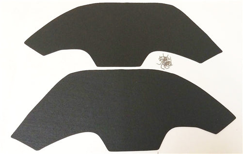 1968 - 1972 Chevelle Inner Fender A Arm Flaps Seals, With Steel Inner Fenders, Pair