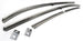 1968 Chevelle Stainless Steel Roof Rail Weatherstrip Channels Set