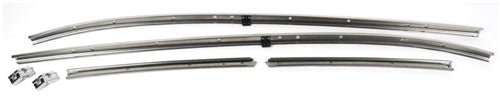 1968 Chevelle Stainless Steel Roof Rail Weatherstrip Channels Set, Angle 2