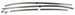 1968 Chevelle Stainless Steel Roof Rail Weatherstrip Channels Set, Angle 2
