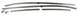 1968 Chevelle Stainless Steel Roof Rail Weatherstrip Channels Set, Angle 2