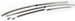 1969 Chevelle Stainless Steel Roof Rail Weatherstrip Channels Set, Angle 2