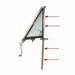 1968 - 1972 Nova Vent Window Vertical Channels, Pair, Angle 2