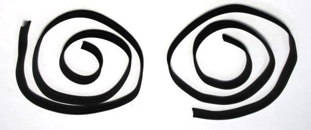 1968 - 1974 Nova Door Glass Felt Liner, Pair, Angle 5