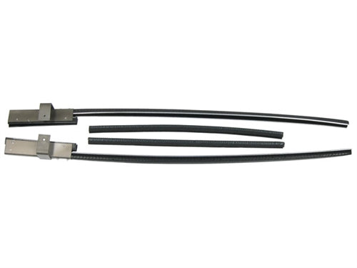 1968 - 1972 Nova Rear Quarter Glass Weatherstrip Kit, Includes Front, Top, and Back For Both Quarter Windows, Angle 2