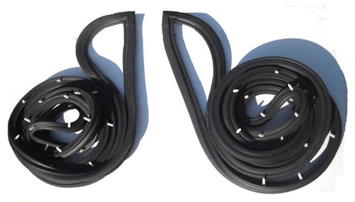 1968 - 1974 Nova Door / Roof Weatherstrips, 2 Door, Pair, Angle 2