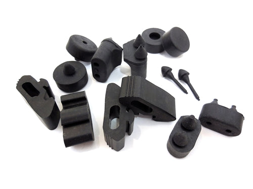 1968 - 1972 Nova Rubber Bumper Body Stopper Set, Angle 2