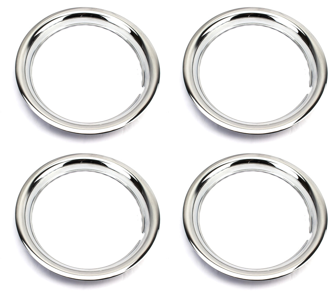 Custom 15 X 6 Wheel Trim Rings Set of 4, Rally Wheel Style