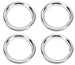 Custom 15 X 6 Wheel Trim Rings Set of 4, Rally Wheel Style