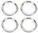 Custom 15 X 6 Wheel Trim Rings Set of 4, Rally Wheel Style