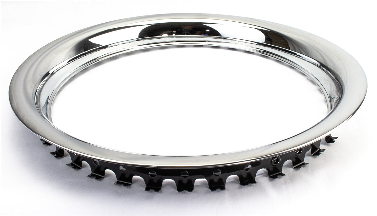 Custom 15 X 6 Wheel Trim Rings Set of 4, Rally Wheel Style, Angle 3