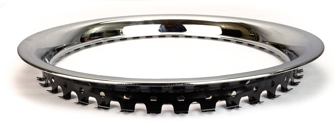 Custom 15 X 6 Wheel Trim Rings Set of 4, Rally Wheel Style, Angle 6