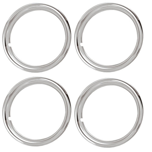 Custom 14 X 6 Wheel Trim Rings Set of 4, Rally Wheel Style
