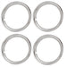 Custom 14 X 6 Wheel Trim Rings Set of 4, Rally Wheel Style