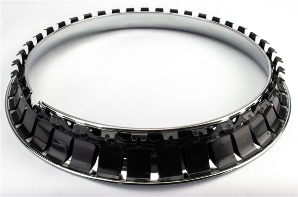 Custom 14 X 6 Wheel Trim Rings Set of 4, Rally Wheel Style, Angle 7