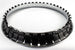 Custom 14 X 6 Wheel Trim Rings Set of 4, Rally Wheel Style, Angle 7