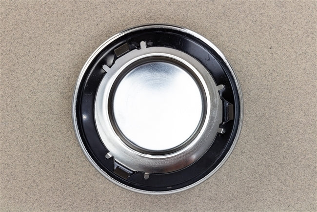 1971 - 1972 Chevelle 5 Spoke Wheel Center Caps Set with Raised Embossed Bowtie, Angle 4