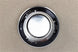 1971 - 1972 Chevelle 5 Spoke Wheel Center Caps Set with Raised Embossed Bowtie, Angle 4