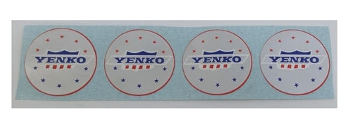 YENKO Wheel Center Cap Decals, Set of Four