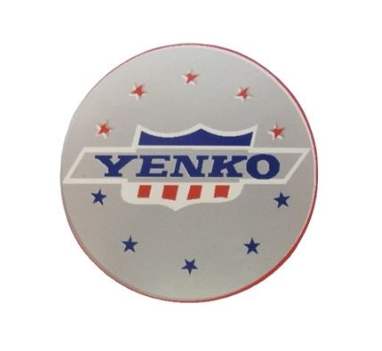 YENKO Wheel Center Cap Decals, Set of Four, Angle 2