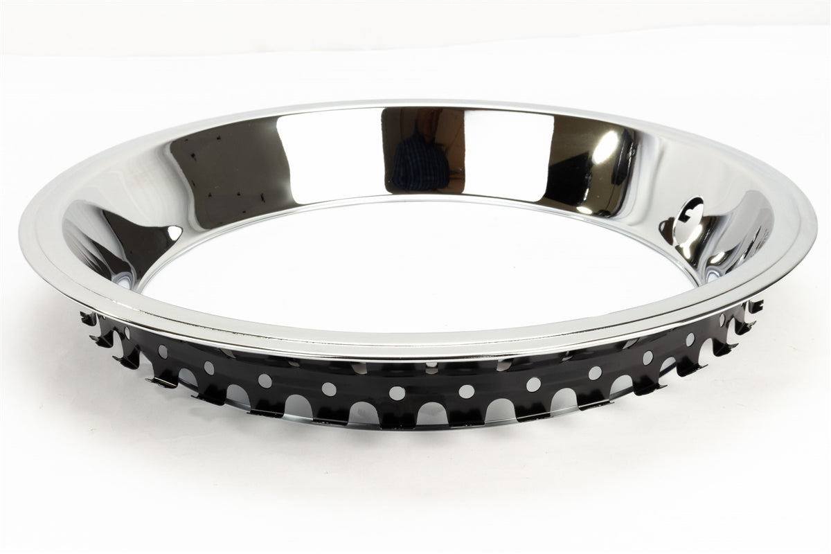 14 X 7 Wheel Trim Rings Set, Rally Wheel Style, Set Of 4, Angle 6
