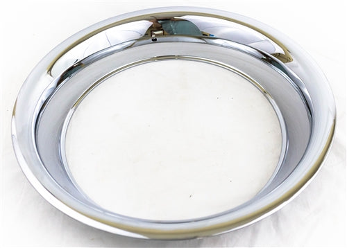 15 X 8 Chevy Rally Wheel Trim Rings, Replacement Style with Rounded Smooth Edge, Set 4, Angle 2