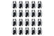 Custom Steel Wheel Chrome Lug Nut Set 20 Piece Kit
