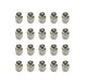 Stainless Capped Five Spoke SS Rims and Super Sport Wheels Lug Nuts Set, 20 Pieces