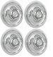 Rally Wheel Flat Cap Set with Chevrolet Motor Division, Set of 4