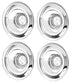 Rally Wheel Flat Cap Set with Chevrolet Motor Division Disc Brakes, Set of 4