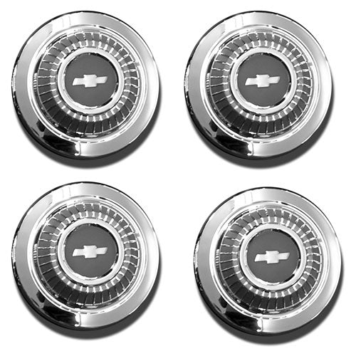 1966 Chevelle Dog Dish Hub Caps, 4 Piece Set