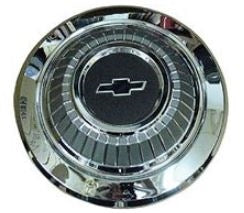 1966 Chevelle Dog Dish Hub Caps, 4 Piece Set, Angle 3