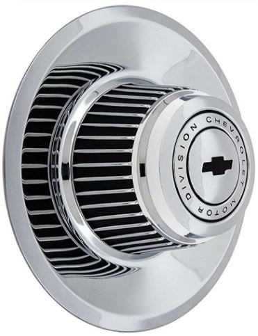 Rally Wheel Center Caps Set With Inner Recessed Bow-Tie, Angle 2
