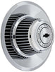 Rally Wheel Center Caps Set With Inner Recessed Bow-Tie, Angle 2