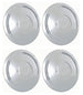 Rallye Wheel Police Style Center Caps Set with Bowtie